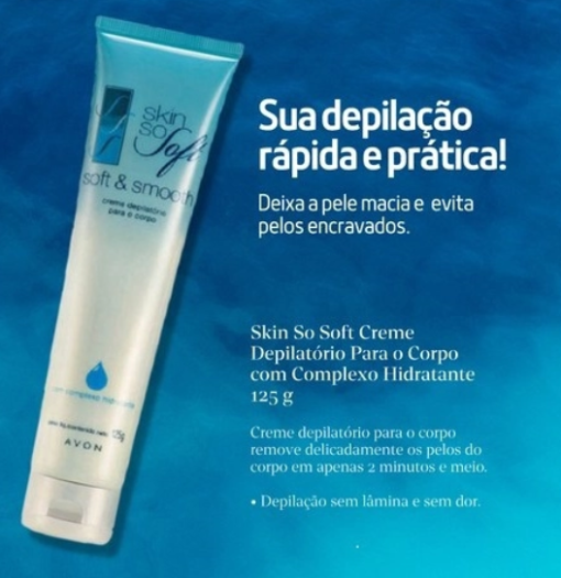 CREME DEPILATÓRIO SKIN SO SOFT 125G - AVON