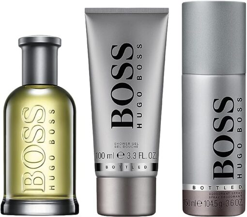 Kit Hugo Boss Bottled - Hugo Boss Bottled EDT 100ml + Shower Gel 100 ml + Desodorante Spray 150 ml