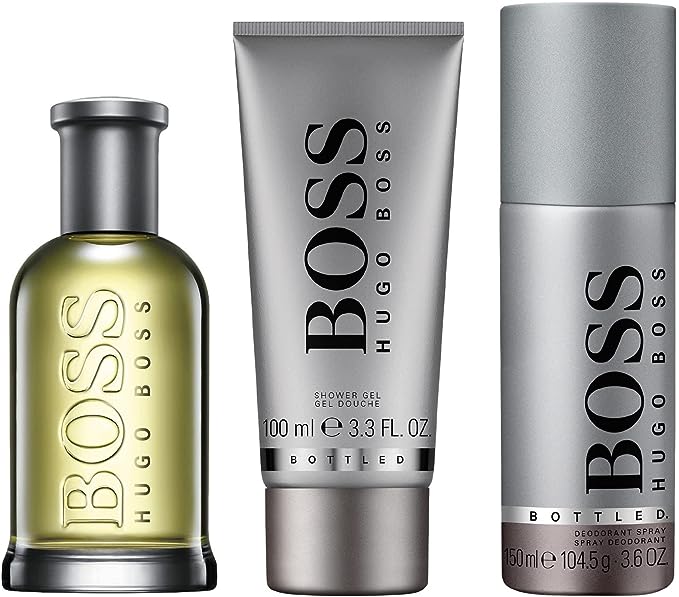 Kit Hugo Boss Bottled – Hugo Boss Bottled EDT 100ml + Shower Gel 100 ml +  Desodorante Spray 150 ml - LOJA BLUSH