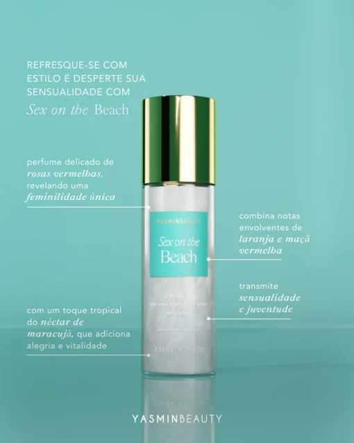 BODY SPLASH SEX ON THE BEACH - YASMIN BEAUTY - 200 ML - Imagem 7
