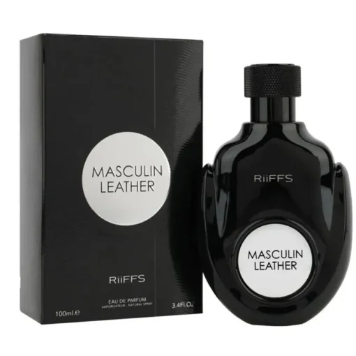 Riiffs Masculin Leather Eau de Parfum 100 ML - Masculino (Com Selo de Importador) - Imagem 4