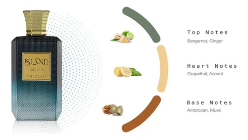 Perfume Árabe khadlaj island dreams 100 ml extrait de parfum - Imagem 2
